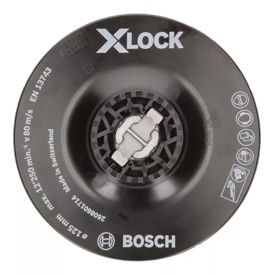 Plateau de ponçage XLock 125mm souple Bosch